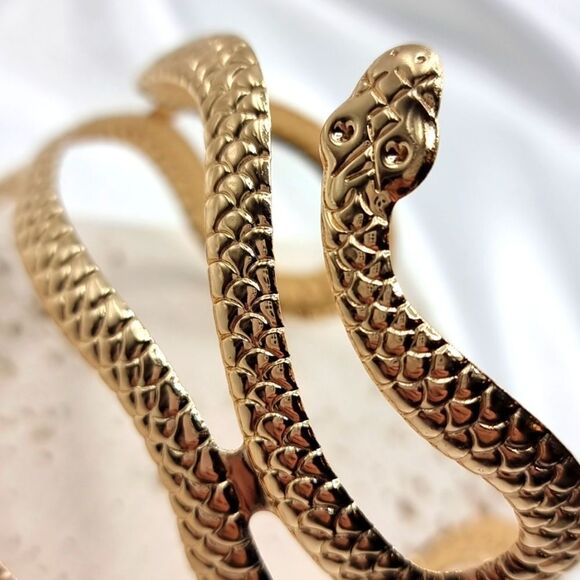 New ZARA Gold Sepentine upper Arm Bracelet - Picture 6 of 9